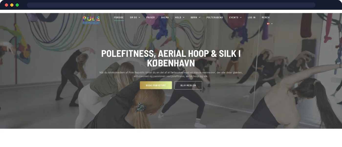Pole Republic – hjemmeside udviklet af Talento